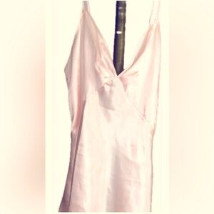 Victoria’s Secret Romantic light pink satin slip dress  nightgown